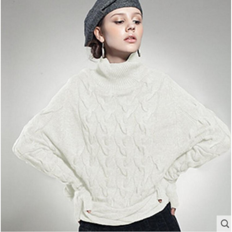 100%Cashmere Sweater Thick Pullover Tuetleneck Lady Winter White Gray Sweaters Girl WHOLESALE ONLY 
